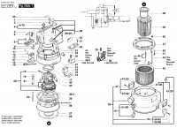 Bosch 0 601 971 242 GAS 1000 RF Industrial Vacuum Cleaner 240 V / GB Spare Parts GAS1000RF